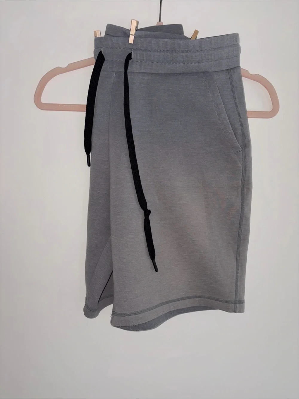 32 Degrees Grey Athletic Pull-On Shorts with Black Drawstring